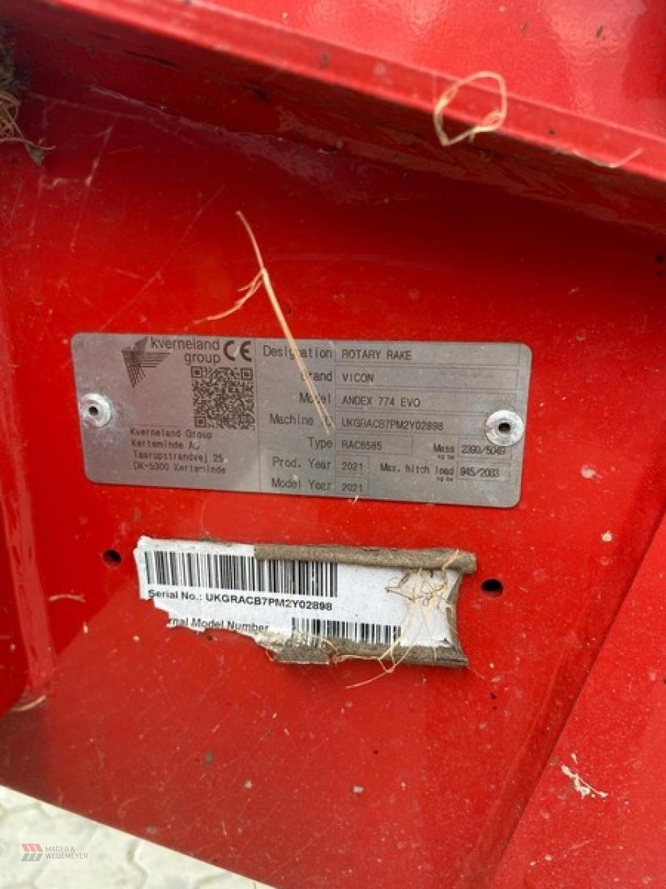 Sonstige Grünlandtechnik & Futtererntetechnik tip Vicon ANDEX 774 PROLINE, Gebrauchtmaschine in Oyten (Poză 8)