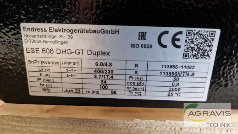 Sonstige Hoftechnik tipa Endress ENDRESS BEIPACK/ZUBEHÖR ESE 606 DHG-GT ISO DUPLEX, Gebrauchtmaschine u Grimma (Slika 17)