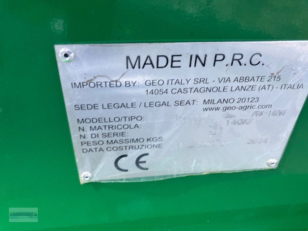Sonstige Hoftechnik типа Geo PRK 140, Neumaschine в Aurich (Фотография 5)