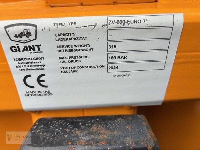 Sonstige Hoftechnik Türe ait GiANT ZV-600 Sägespäneverteiler, Vorführmaschine içinde Colmar-Berg (resim 10)