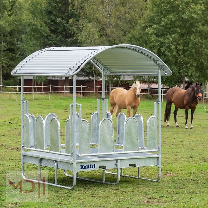 Sonstige Hoftechnik des Typs MD Landmaschinen Kellfri Heuraufe mit Dach und geschlossenen Palisadenelementen für Pferde, Neumaschine in Zeven (Bild 1)