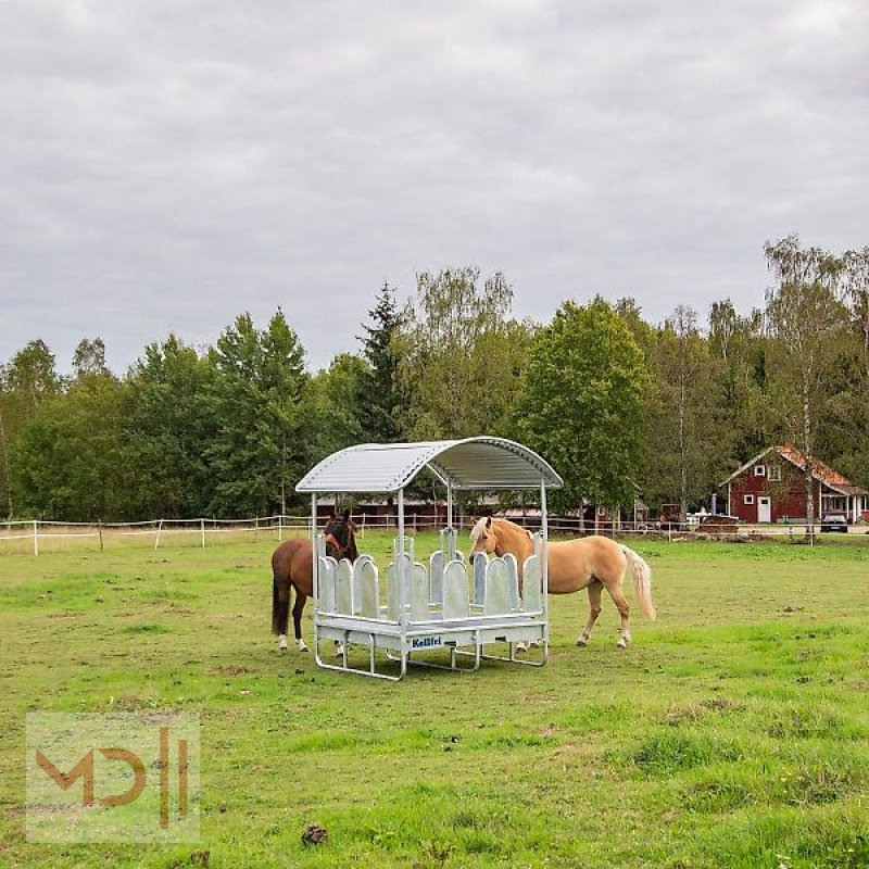 Sonstige Hoftechnik des Typs MD Landmaschinen Kellfri Heuraufe mit Dach und geschlossenen Palisadenelementen für Pferde, Neumaschine in Zeven (Bild 2)