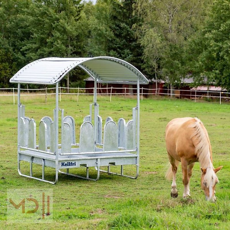 Sonstige Hoftechnik des Typs MD Landmaschinen Kellfri Heuraufe mit Dach und geschlossenen Palisadenelementen für Pferde, Neumaschine in Zeven (Bild 3)