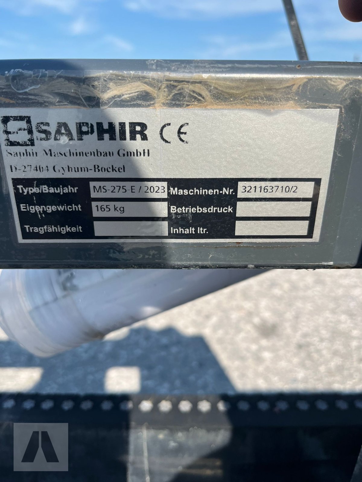 Sonstige Hoftechnik of the type Saphir MS 275 E, Neumaschine in Antdorf (Picture 6)