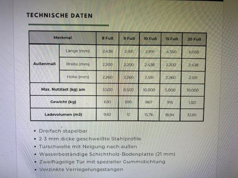 Sonstige Hoftechnik typu Sonstige Container, Vorführmaschine v NATTERNBACH (Obrázek 2)