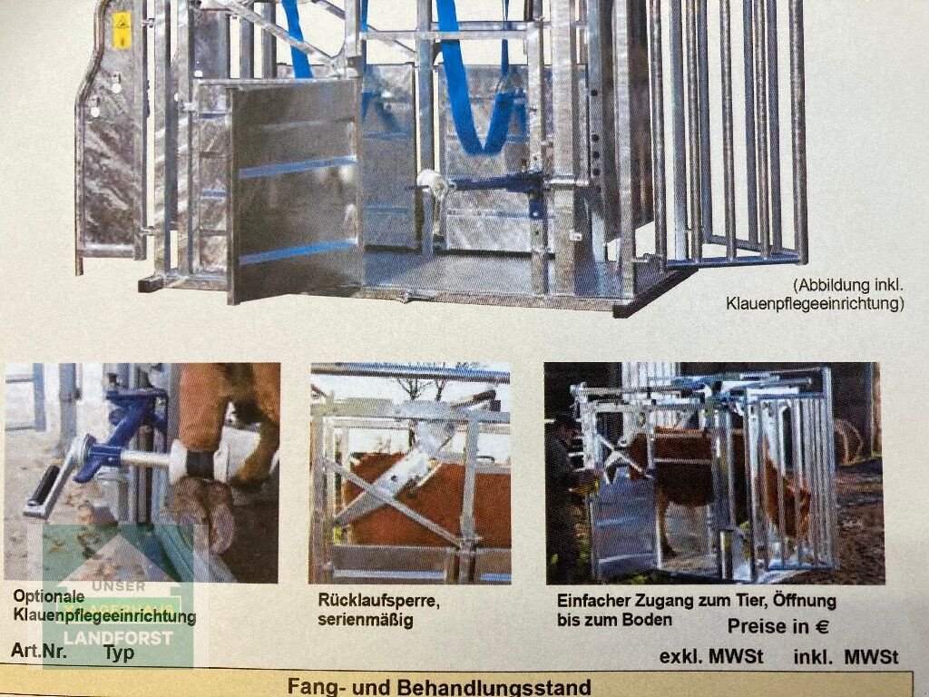 Sonstige Hoftechnik Türe ait Sonstige Fang-&Behandlungsstand, Gebrauchtmaschine içinde Kapfenberg (resim 2)