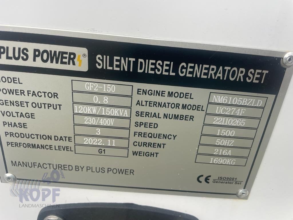 Sonstige Hoftechnik des Typs Sonstige Plus Power GF 2 Notstromaggregat NEU, Neumaschine in Schutterzell (Bild 11)