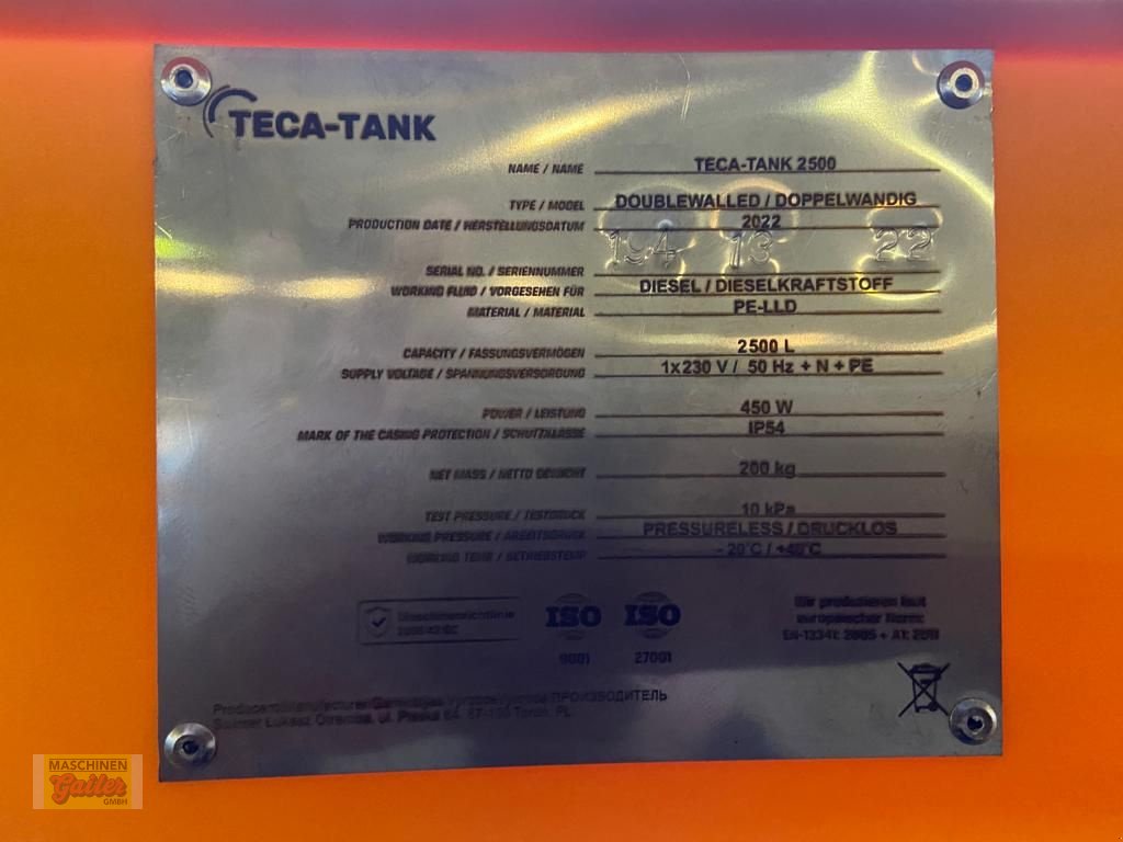 Sonstige Hoftechnik des Typs Sonstige Tankanlage TecaTank 2500 Profi, Neumaschine in Kötschach (Bild 12)