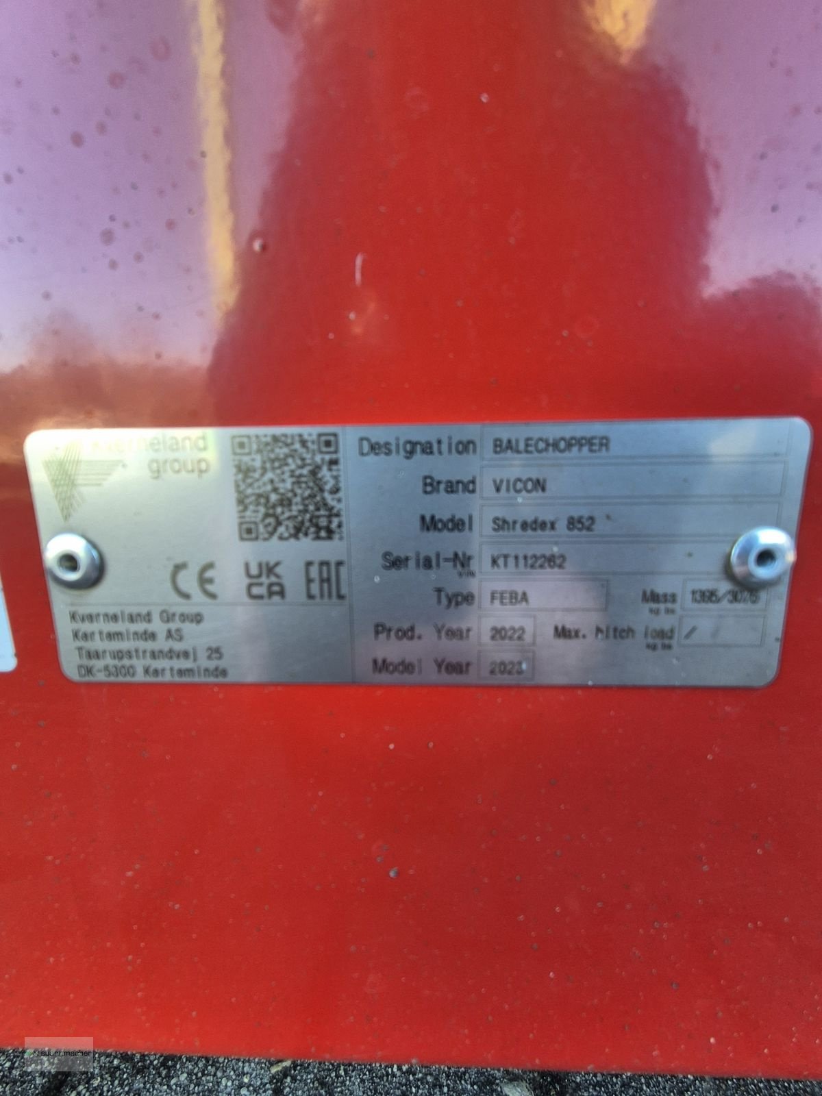 Sonstige Hoftechnik типа Sonstige Vicon Shredex 852 Ballenhäcksler, Gebrauchtmaschine в Auerbach (Фотография 7)