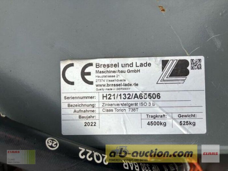 Sonstige Industriemaschinen του τύπου Bressel & Lade H21 PALETTENGABEL, Gebrauchtmaschine σε Wassertrüdingen (Φωτογραφία 8)
