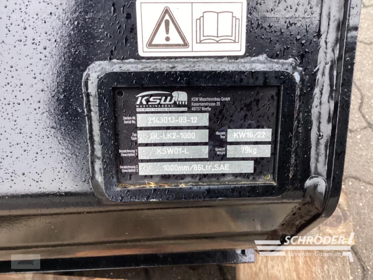 Sonstige Industriemaschinen des Typs Caterpillar GRABENRÄUMLÖFFEL 1,00 M, Gebrauchtmaschine in Völkersen (Bild 2)