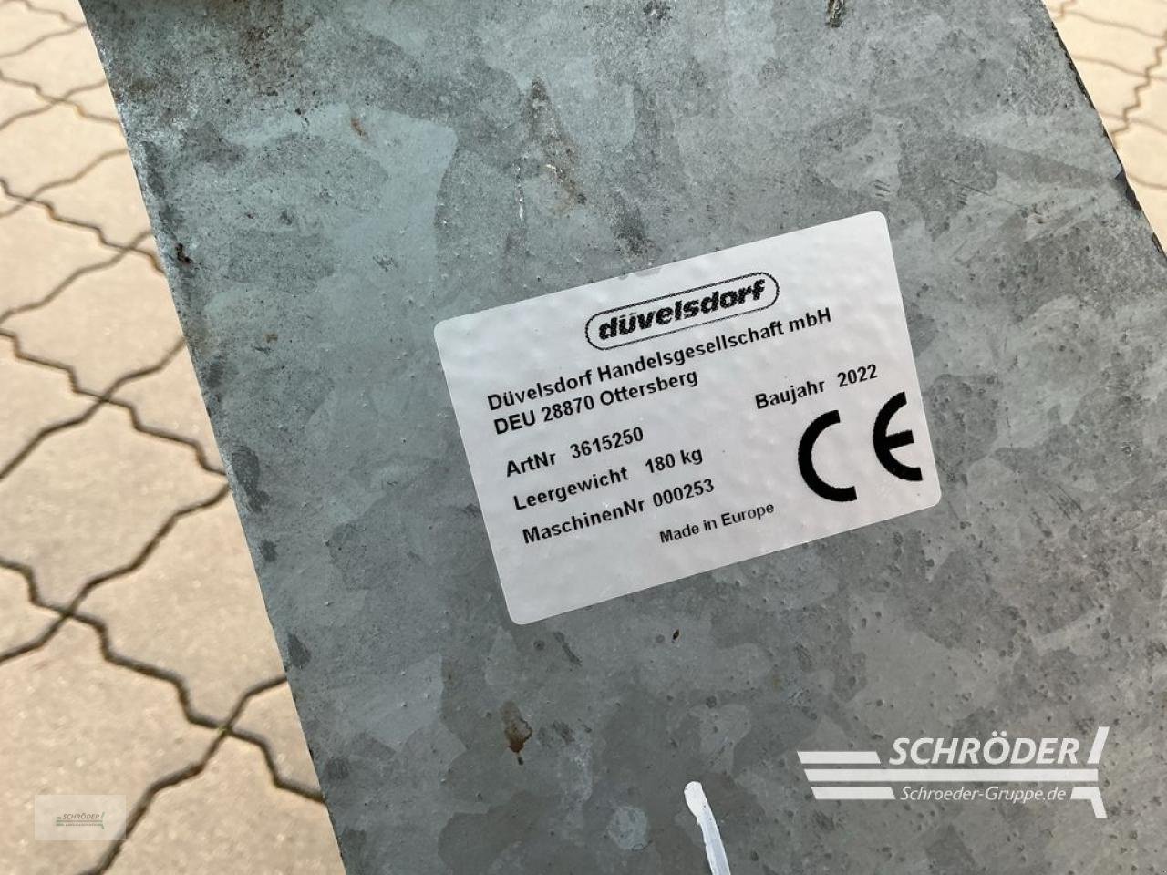 Sonstige Industriemaschinen des Typs Düvelsdorf GUMMISCHEIBER 2,60M FÜR 3-PUNKT /STAPLER, Gebrauchtmaschine in Hemmoor (Bild 5)