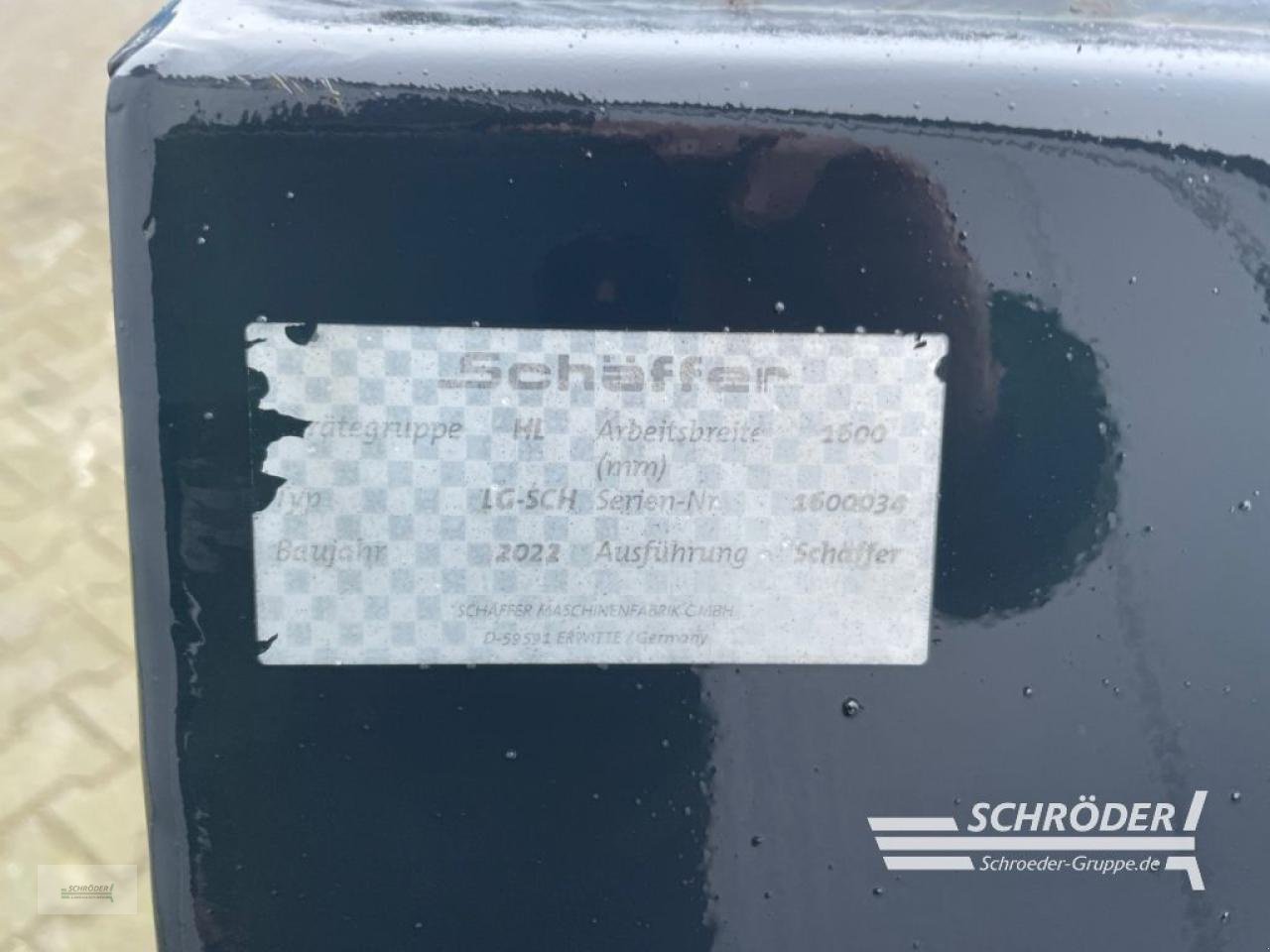 Sonstige Industriemaschinen des Typs Schäffer LEICHTGUTSCHAUFEL 1,60 M, Gebrauchtmaschine in Wildeshausen (Bild 7)
