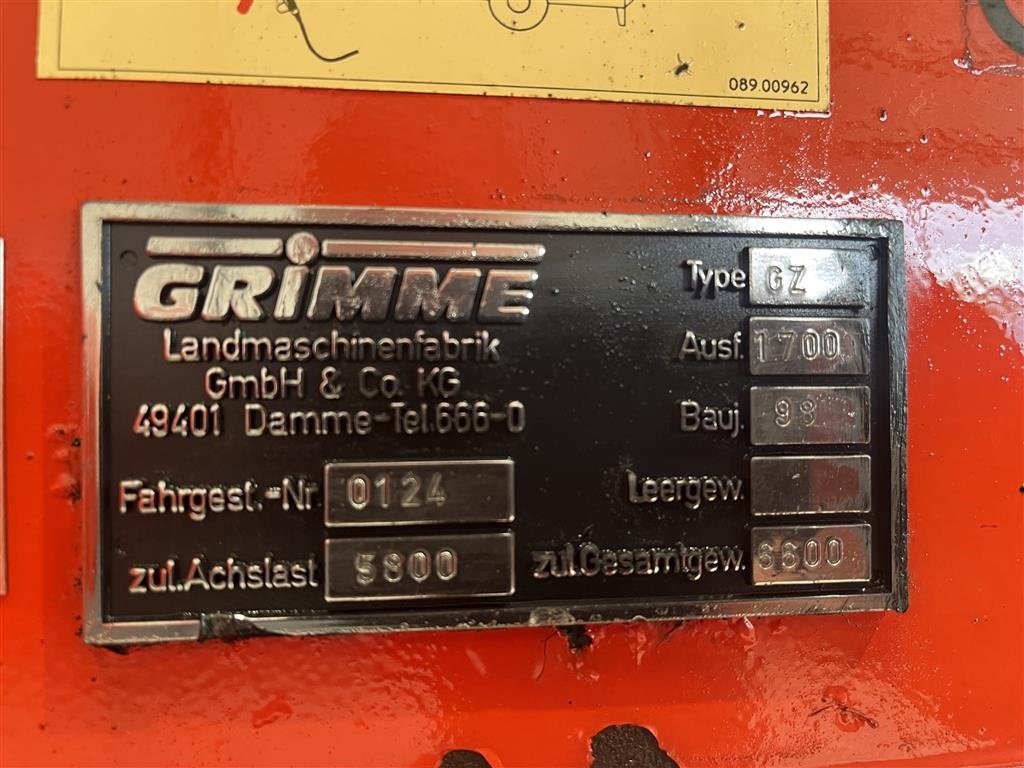 Sonstige Kartoffeltechnik typu Grimme GZ 1700 Frilægger, Gebrauchtmaschine v Haderup (Obrázek 18)