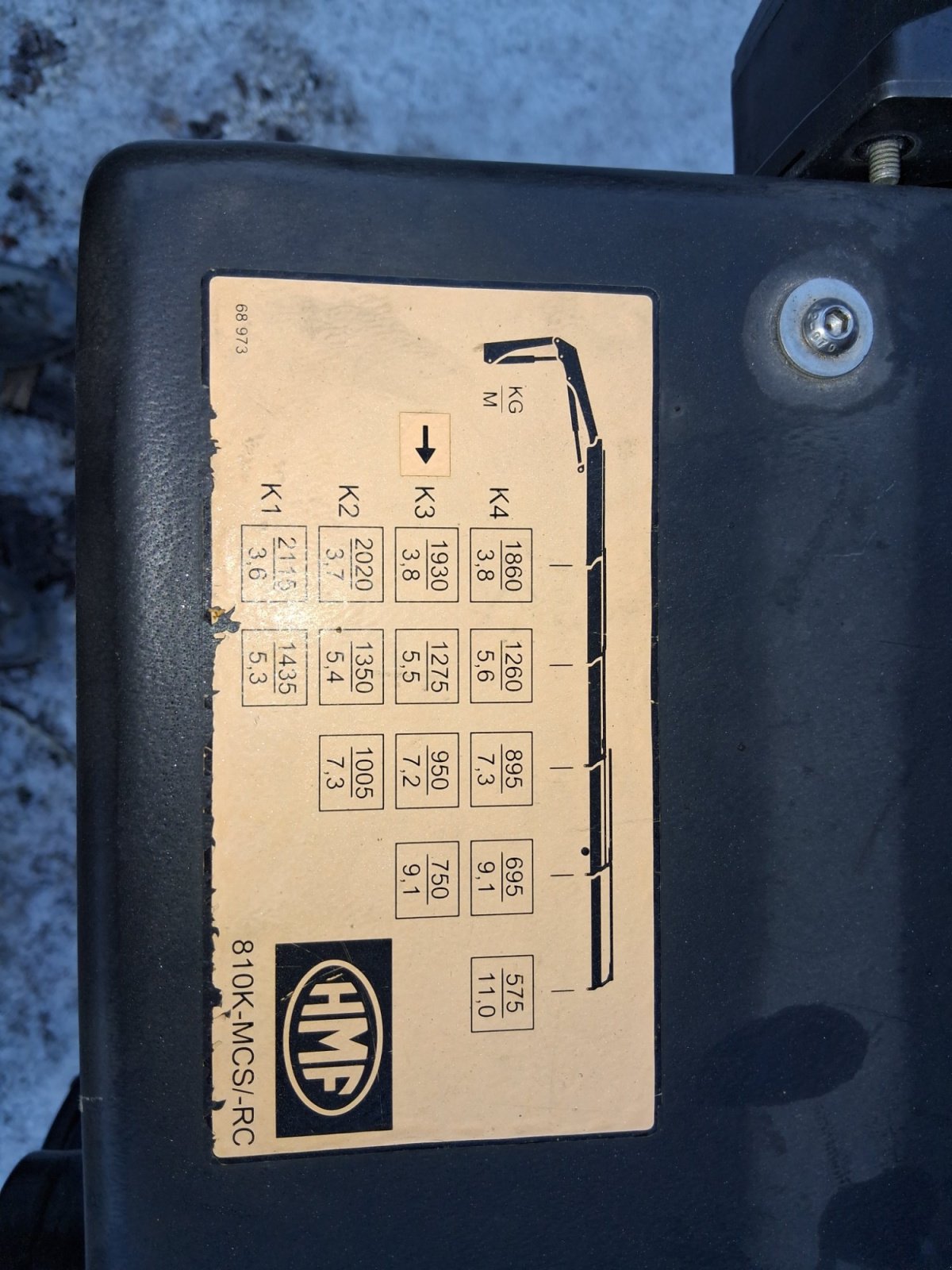 Sonstige Krane типа HMF 810K-RC, Gebrauchtmaschine в Kastelruth (Фотография 4)