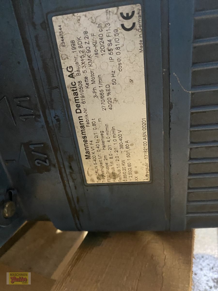 Sonstige Krane des Typs Sonstige DEMAG Kettenzug, Gebrauchtmaschine in Kötschach (Bild 5)