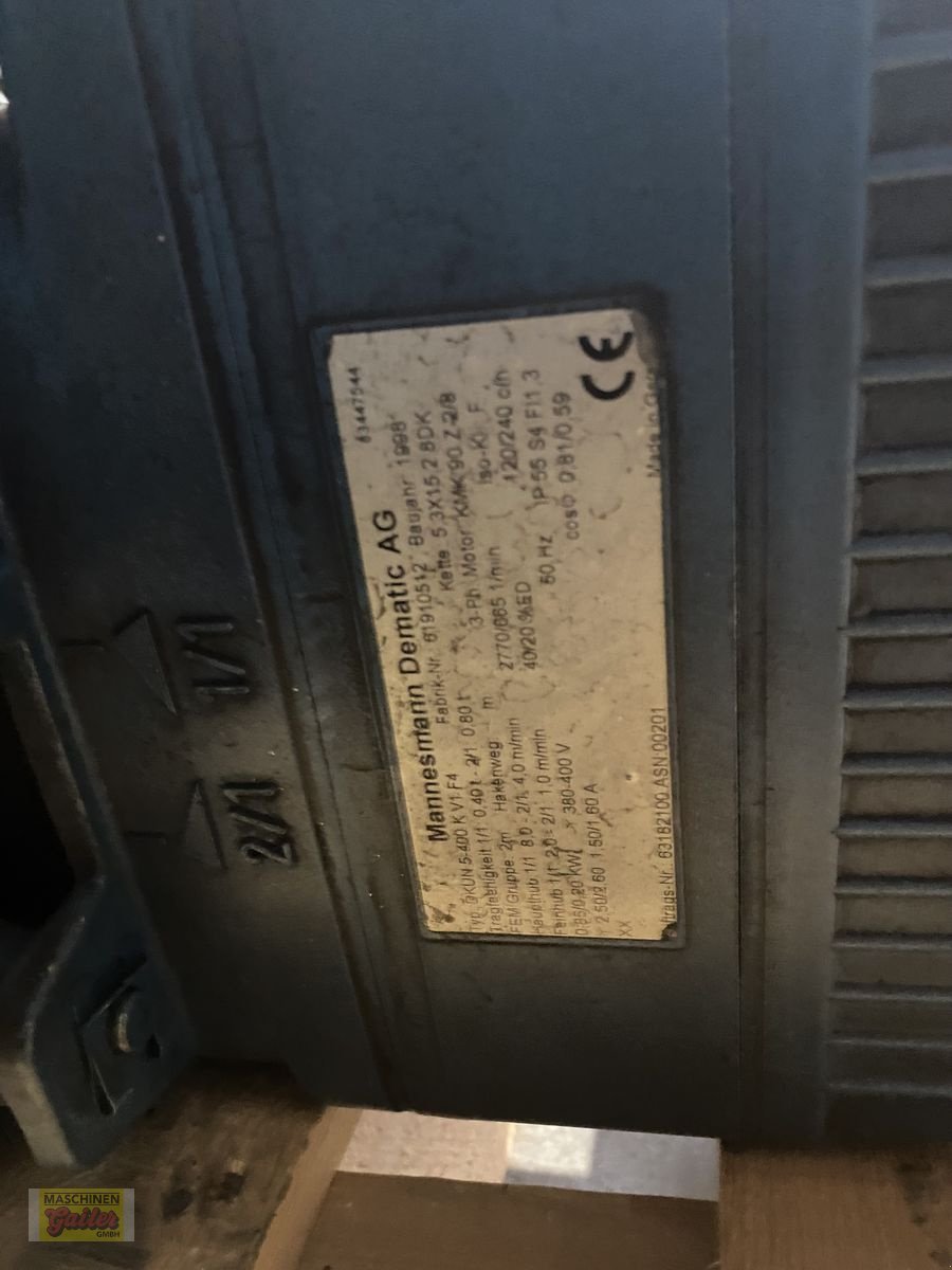 Sonstige Krane des Typs Sonstige DEMAG Kettenzug, Gebrauchtmaschine in Kötschach (Bild 4)