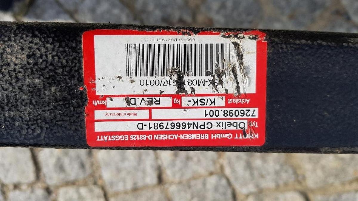 Sonstige Ladewägen typu Knott 1-Achs Anhänger Chassis, Gebrauchtmaschine v Göpfritz an der Wild (Obrázek 4)