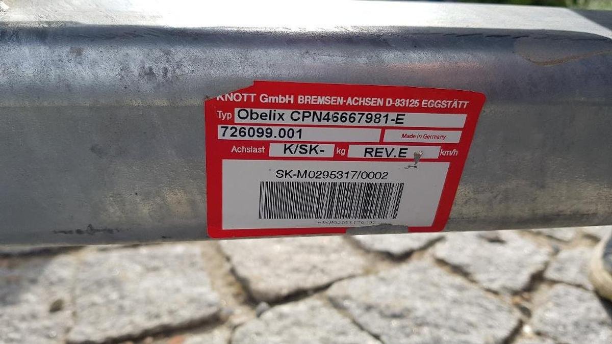 Sonstige Ladewägen typu Knott 1-Achs Anhänger Chassis, Gebrauchtmaschine v Göpfritz an der Wild (Obrázek 3)