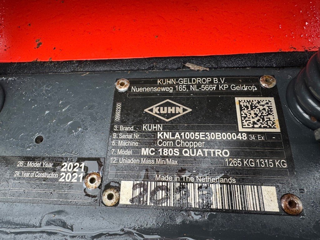 Sonstige Ladewägen Türe ait Kuhn MC 180 S QUATTRO, Gebrauchtmaschine içinde Rovray (resim 4)