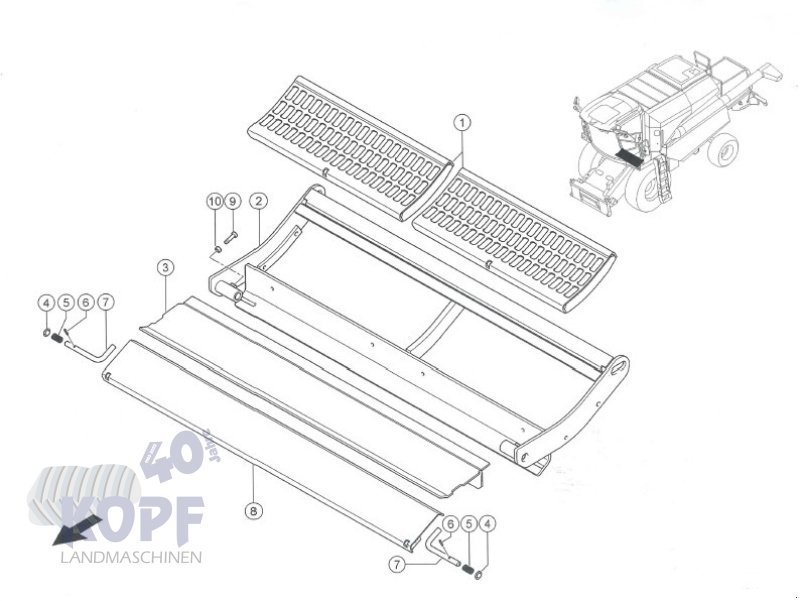 Sonstige Mähdrescherteile typu CLAAS Claas Avero 240 - 160 3D, Dreschkorb & Dreschtrommel, Gebrauchtmaschine v Schutterzell (Obrázek 2)