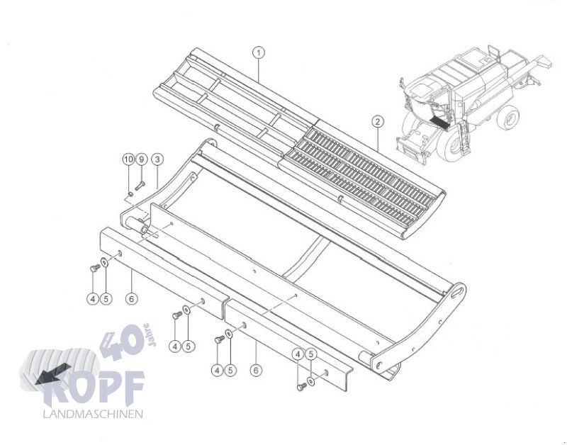 Sonstige Mähdrescherteile typu CLAAS Claas Avero 240 - 160 3D, Dreschkorb & Dreschtrommel, Gebrauchtmaschine v Schutterzell (Obrázek 3)