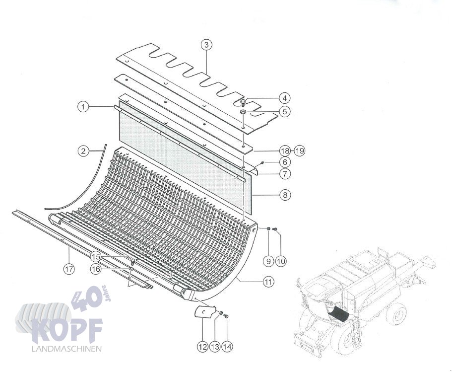 Sonstige Mähdrescherteile typu CLAAS Claas Avero 240 - 160 3D, Dreschkorb & Dreschtrommel, Gebrauchtmaschine v Schutterzell (Obrázek 1)