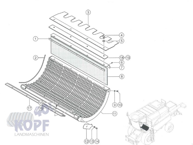 Sonstige Mähdrescherteile типа CLAAS Claas Avero 240 - 160 3D, Dreschkorb & Dreschtrommel, Gebrauchtmaschine в Schutterzell