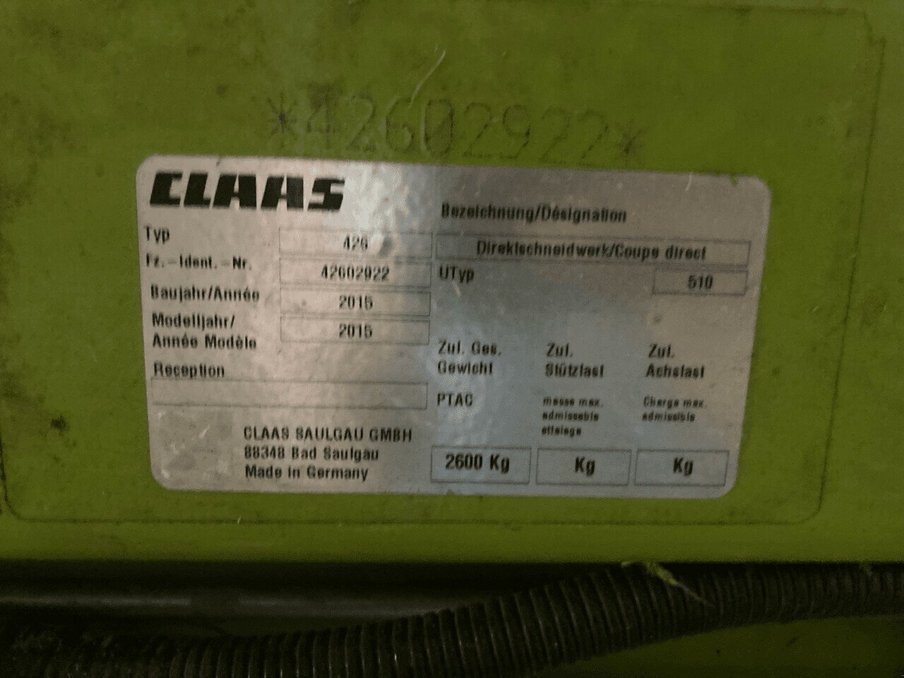 Sonstige Mähdrescherteile van het type CLAAS DIRECT DISC 500 P, Gebrauchtmaschine in PONTIVY (Foto 5)