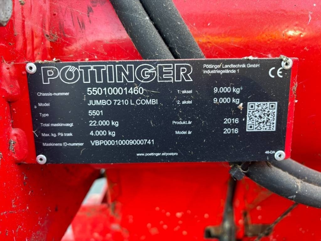 Sonstige Mähdrescherteile vrste Pöttinger Jumbo 7210, Gebrauchtmaschine v Brønderslev (Slika 14)