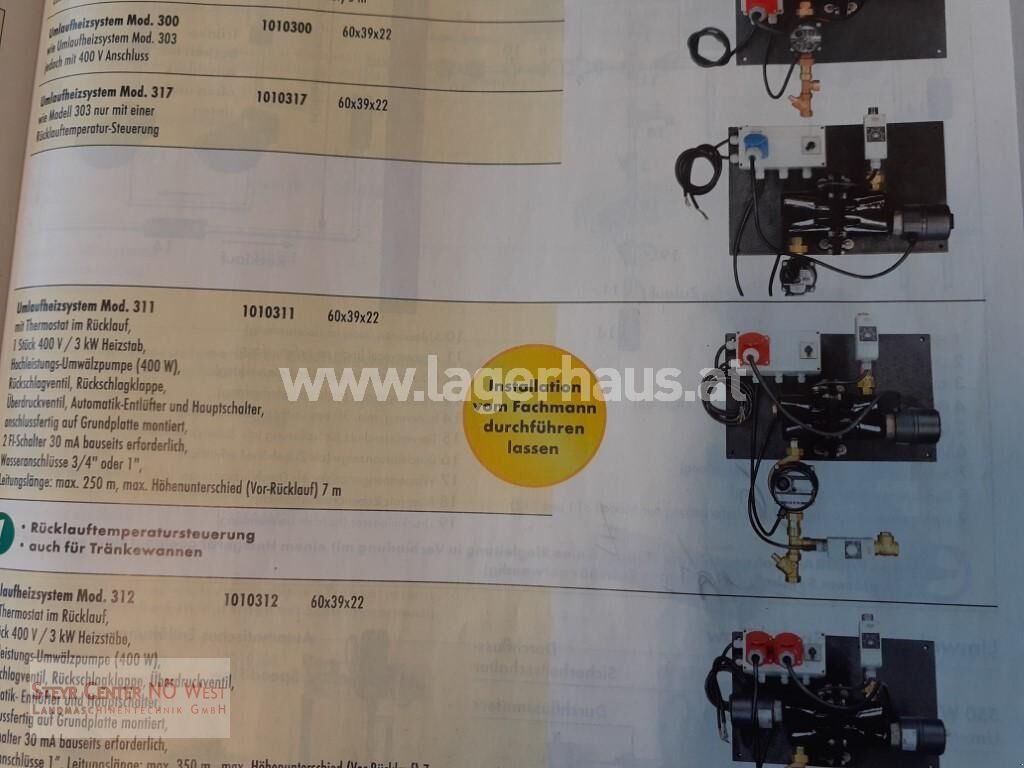 Sonstige Melktechnik & Kühltechnik a típus Patura UMLAUFHEIZSYSTEM MOD.311 NR.1010311, Gebrauchtmaschine ekkor: Purgstall (Kép 1)