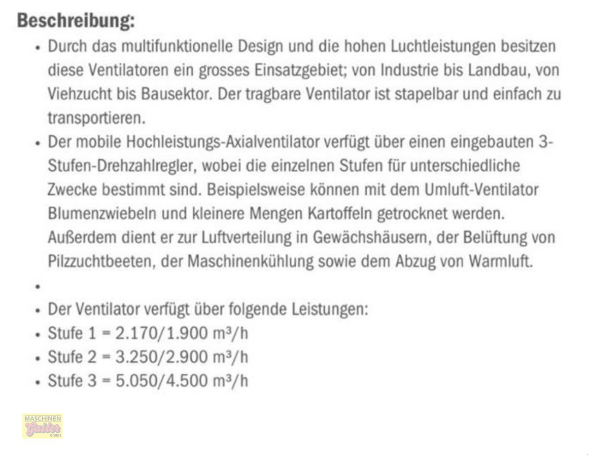 Sonstige Melktechnik & Kühltechnik типа Sonstige Hochleistungs-Axialventilator, Stalllüfter, Neumaschine в Kötschach (Фотография 13)