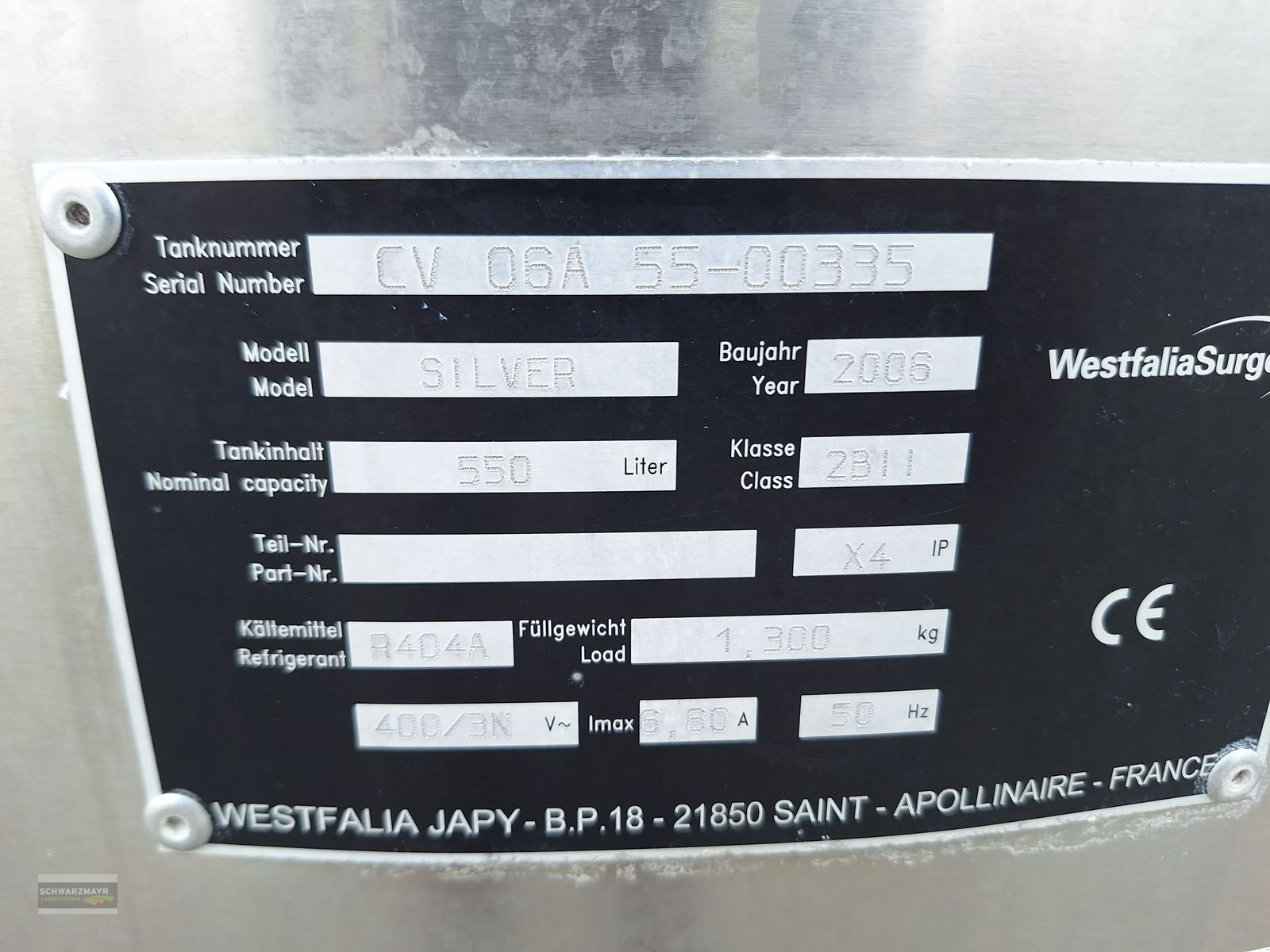 Sonstige Melktechnik & Kühltechnik типа Westfalia 500 Liter Tank mit Rührwerk und Kühlung, Gebrauchtmaschine в Gampern (Фотография 15)