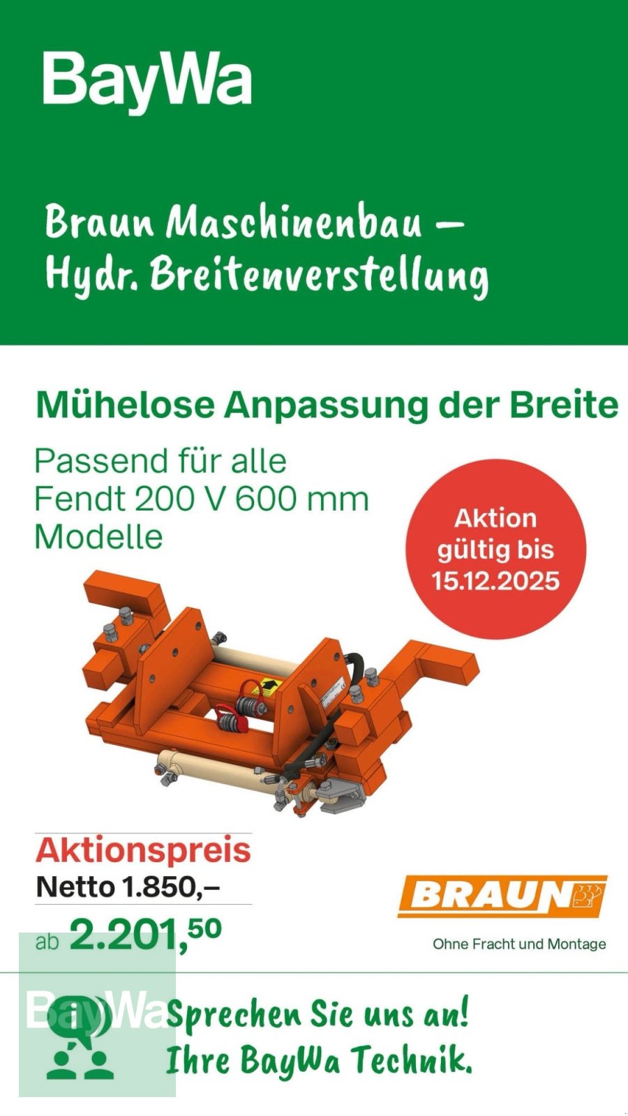Sonstige Obsttechnik & Weinbautechnik tip Braun Breitenverstellung, Neumaschine in Volkach (Poză 1)