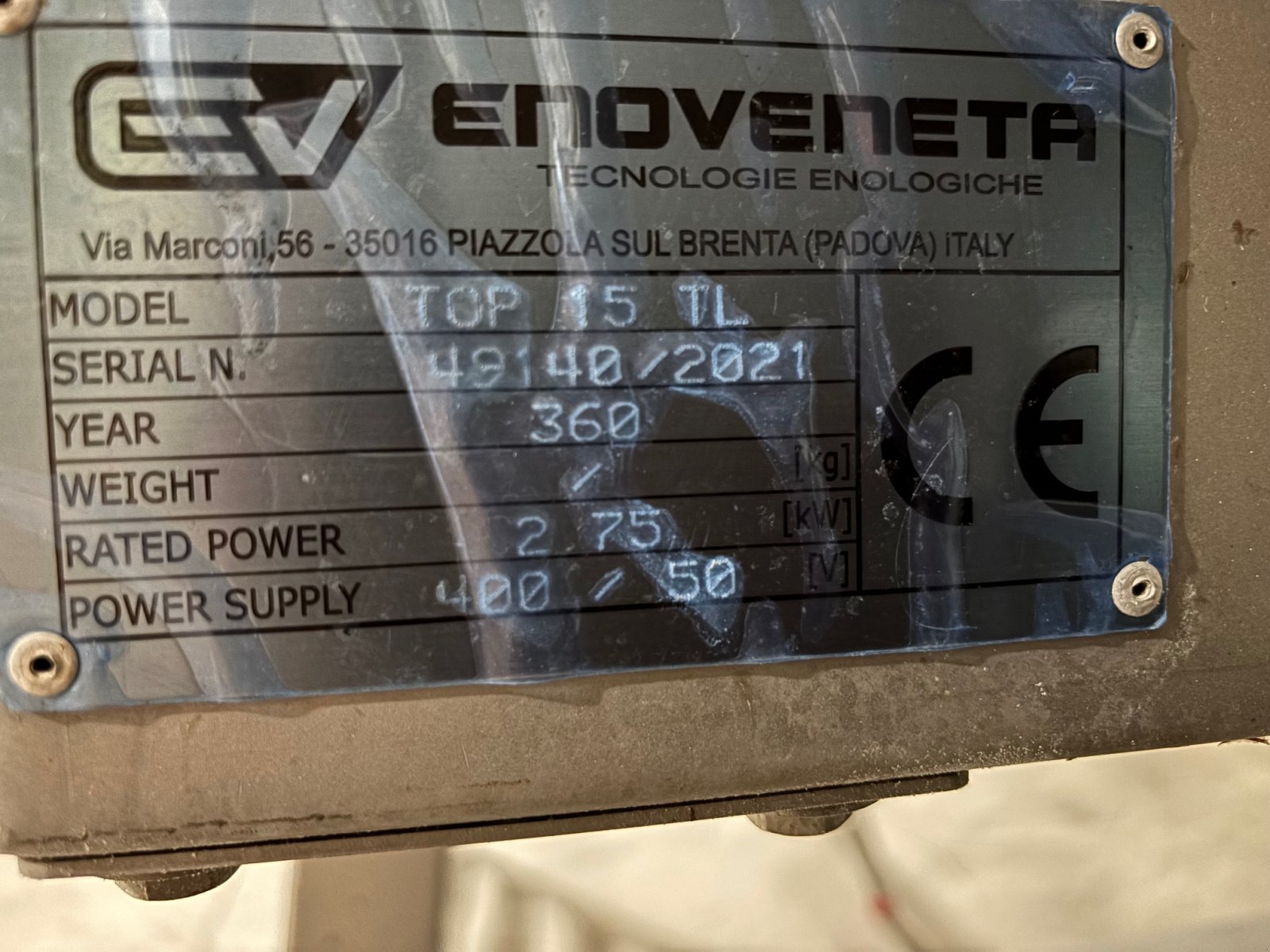 Sonstige Obsttechnik & Weinbautechnik des Typs Enoveneta Top 15 TL Abbeermaschine (Rebler), Gebrauchtmaschine in Gerasdorf (Bild 12)