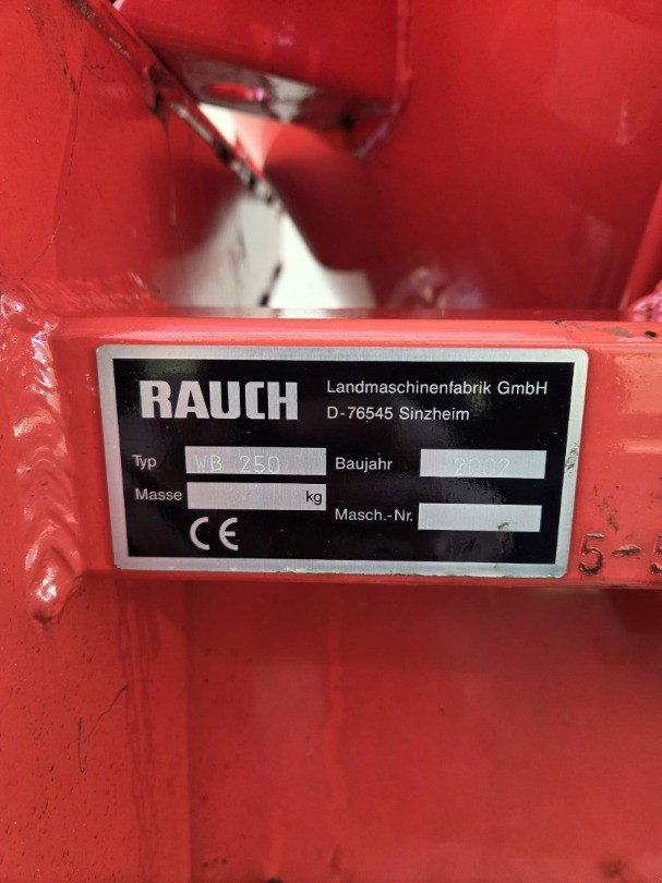 Sonstige Obsttechnik & Weinbautechnik типа Rauch WB 250, Gebrauchtmaschine в Wilchingen (Фотография 6)