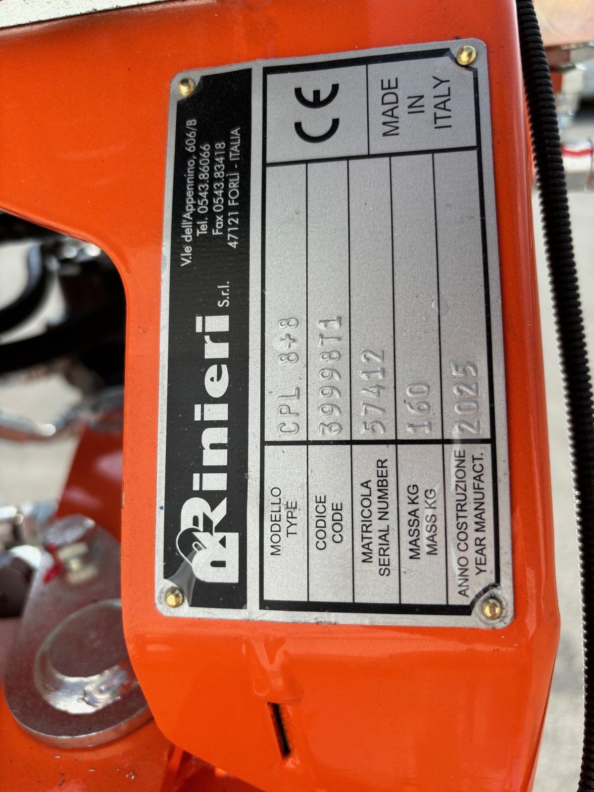Sonstige Obsttechnik & Weinbautechnik Türe ait Rinieri CPL Vorschneidekopf, Neumaschine içinde Gerasdorf (resim 7)