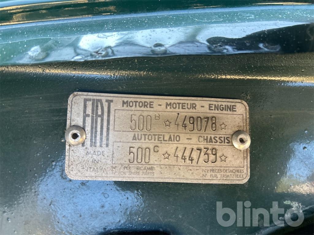 Sonstige Oldtimer типа Fiat 500 C, Gebrauchtmaschine в Düsseldorf (Фотография 6)