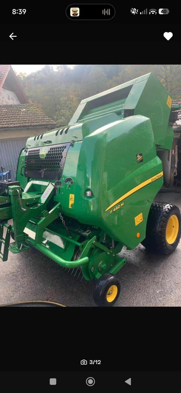 Sonstige Pressen a típus John Deere F440 M, Gebrauchtmaschine ekkor: Wehr (Kép 2)