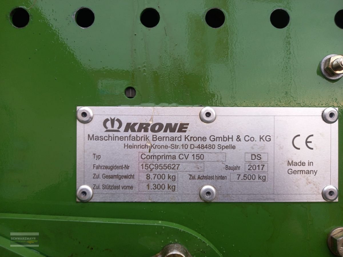 Sonstige Pressen typu Krone Comprima CV 150 XC X-teme, Gebrauchtmaschine v Aurolzmünster (Obrázok 29)