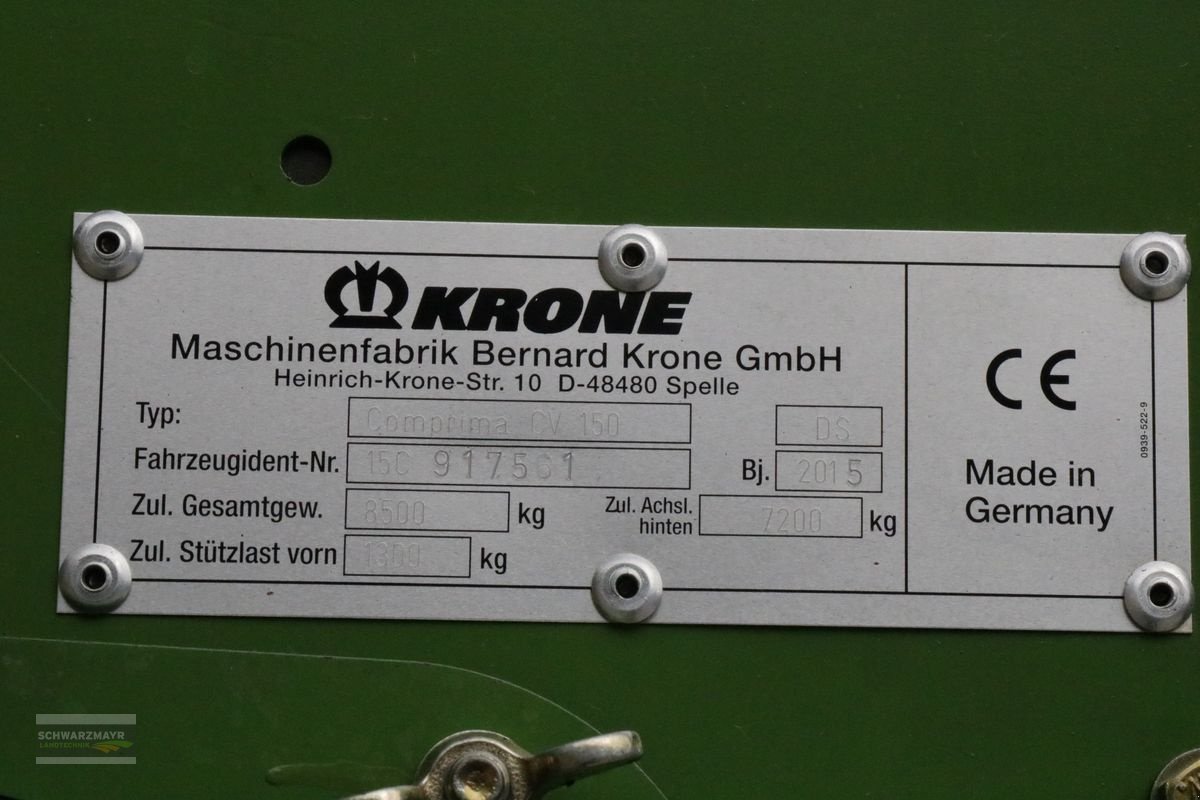 Sonstige Pressen typu Krone Comprima CV 150 XC X-trem, Gebrauchtmaschine w Gampern (Zdjęcie 17)