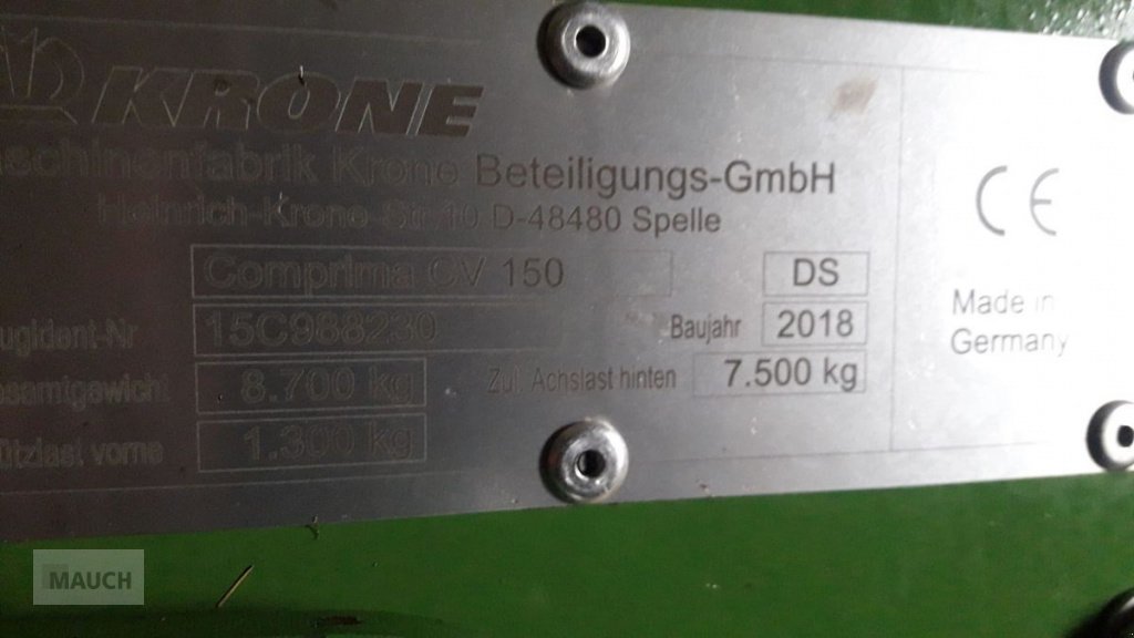 Sonstige Pressen tip Krone CV 150XC X-Treme, Gebrauchtmaschine in Burgkirchen (Poză 2)