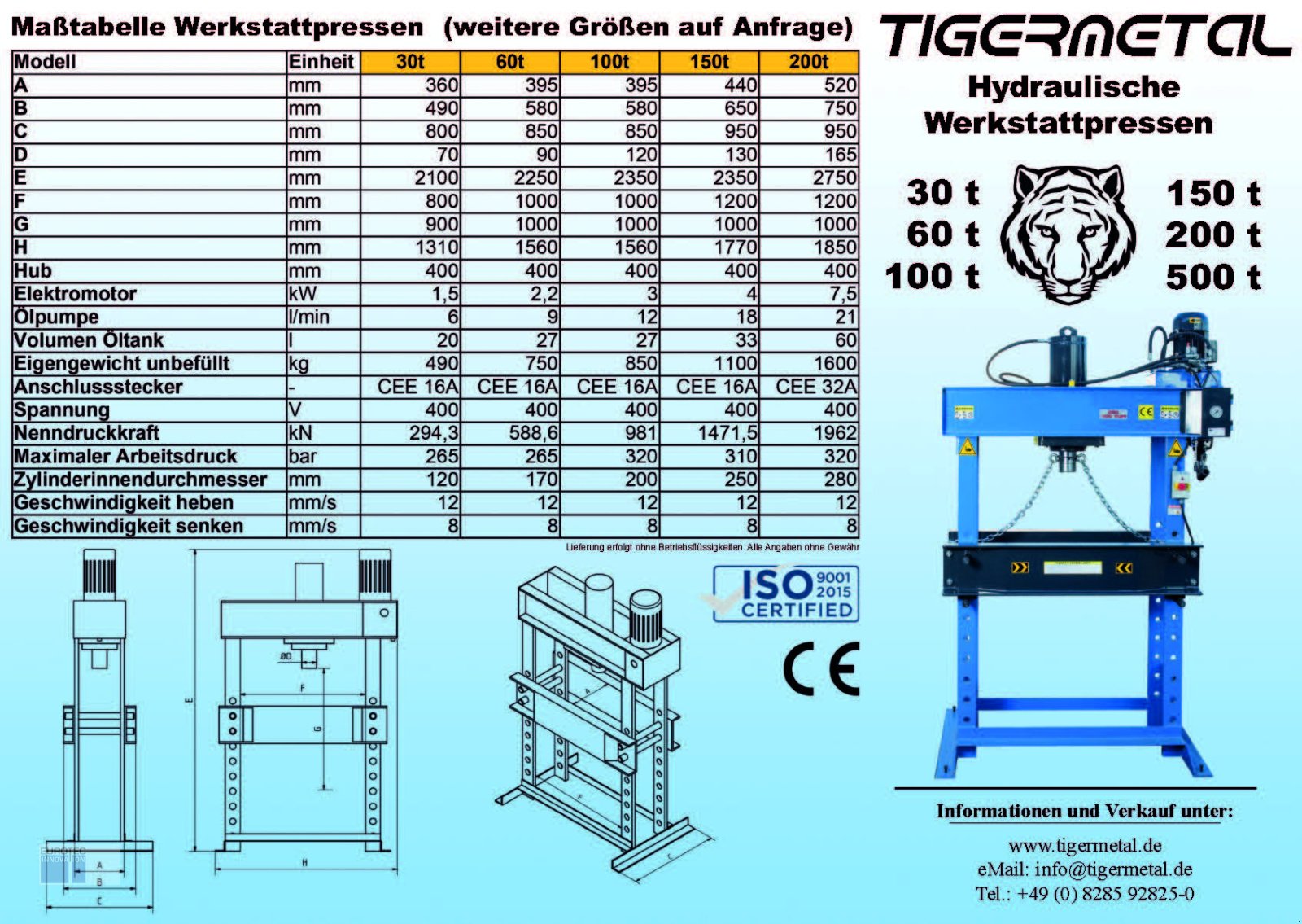 Sonstige Pressen типа Tigermetal Presse hydraulisch 30 Tonnen, Neumaschine в Burtenbach (Фотография 5)