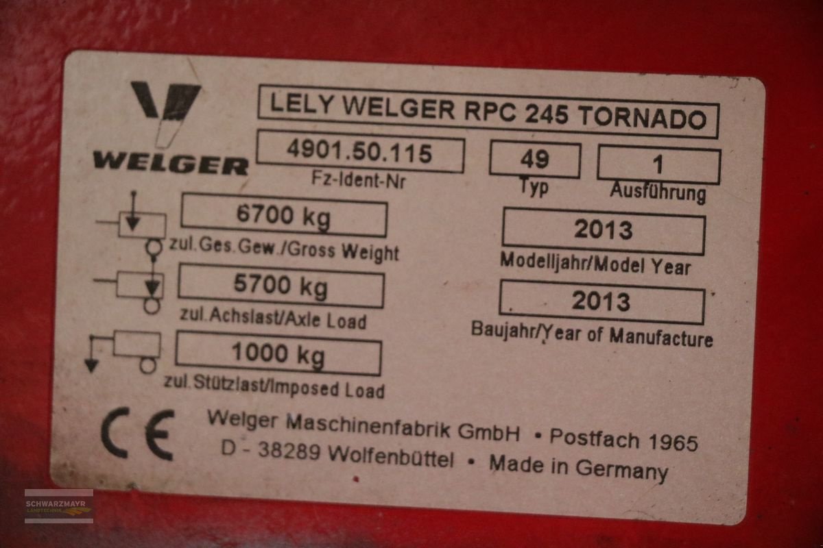 Sonstige Pressen a típus Welger RPC 245 Tornado (Fendt Rotana 130 F), Gebrauchtmaschine ekkor: Gampern (Kép 19)