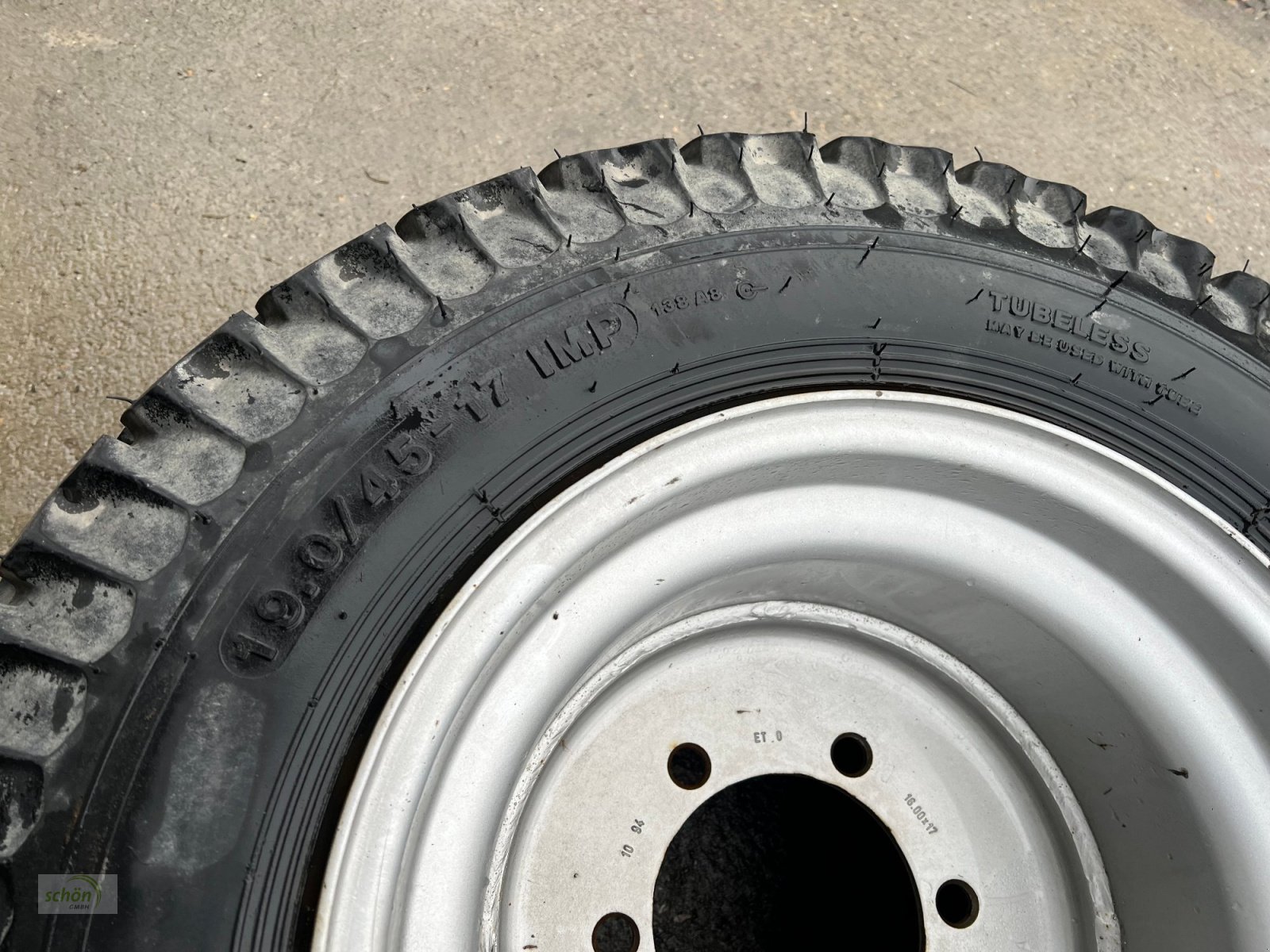 Sonstige Räder & Reifen & Felgen Türe ait Sonstige 2 Kompletträder mit Reifen 19.0/45-17 auf 6-Loch ET0 Felgen, Gebrauchtmaschine içinde Burgrieden (resim 12)