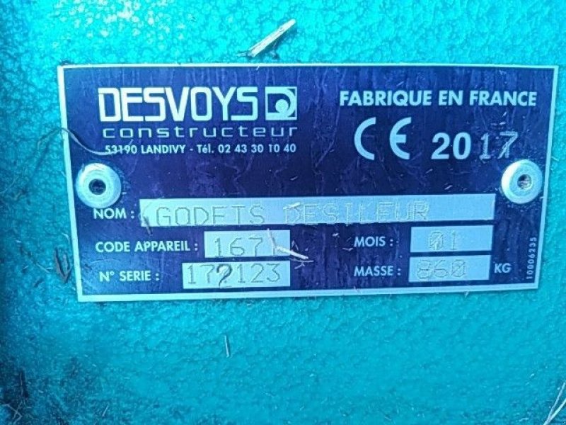 Sonstige Rübentechnik typu Desvoys Distrimax SC 1,6m3 2m50, Gebrauchtmaschine v BRECE (Obrázek 5)