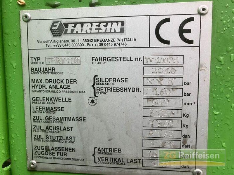 Sonstige Stalltechnik of the type Faresin Futtermischwagen 1100, Gebrauchtmaschine in Bühl (Picture 11)