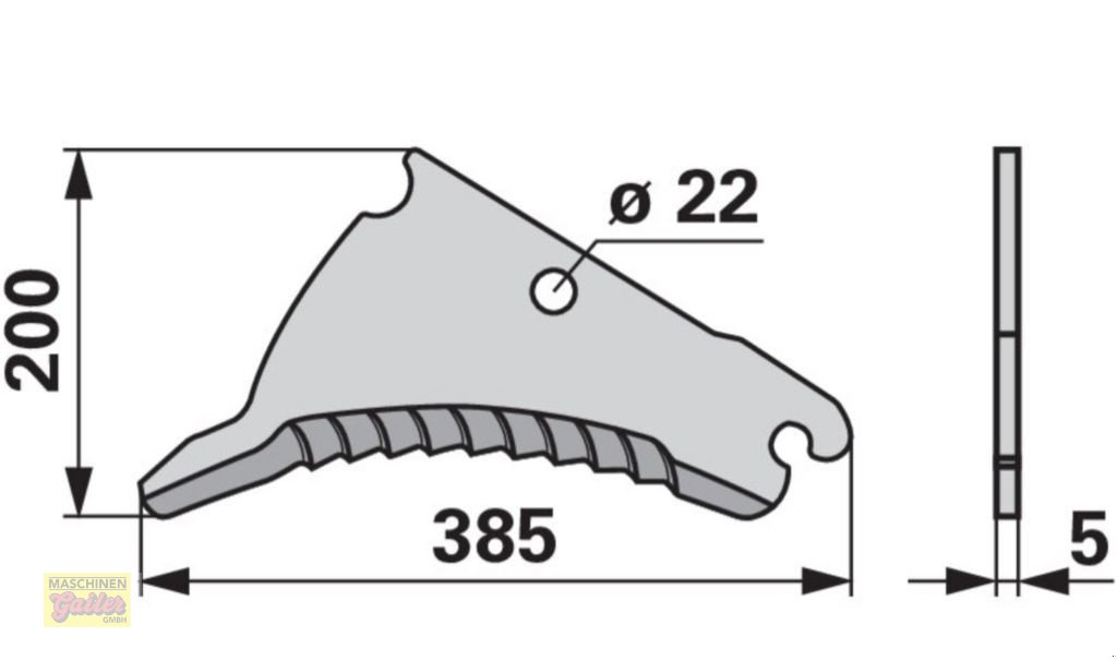 Sonstige Teile a típus Deutz-Fahr Schneidmesser Z4079940 passend zu Kuhn und Deutz, Neumaschine ekkor: Kötschach (Kép 5)