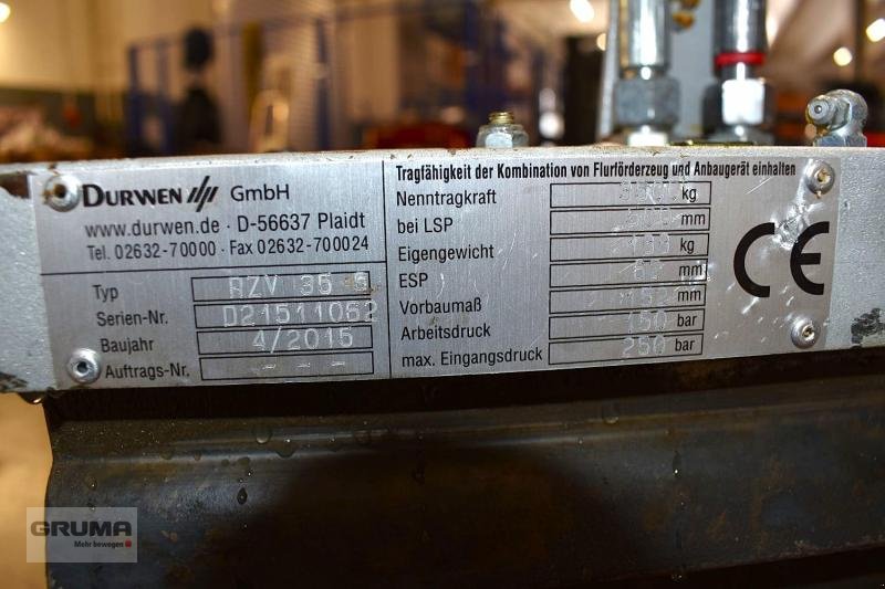 Sonstige Teile des Typs Durwen DURWEN RZV 35 S Breite 1150mm, Gebrauchtmaschine in Friedberg-Derching (Bild 4)