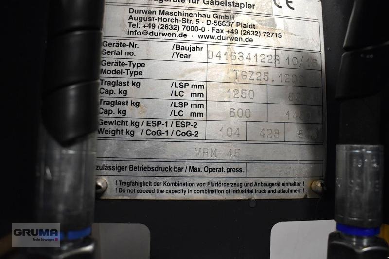 Sonstige Teile du type Durwen DURWEN TGZ 25.1200, Gebrauchtmaschine en Friedberg-Derching (Photo 5)